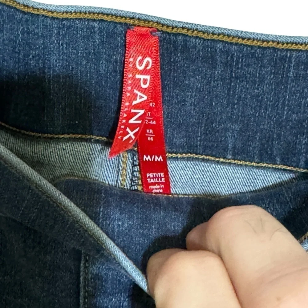 Spanx distressed skinny jeans size M